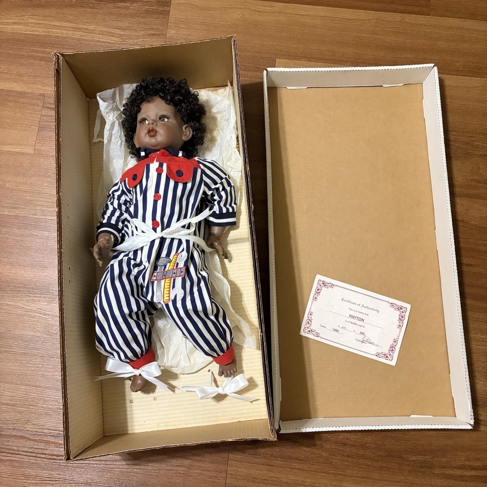 SIGNED FAYZAH SPANOS PRECIOUS HEIRLOOM AFRICAN AMERICAN DOLL 471/500 Authentic
